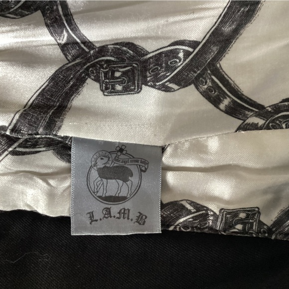 L.A.M.B. Fall2007 Black Front Pockets Straight Pencil Wool Skirt 12 - Picture 6 of 15